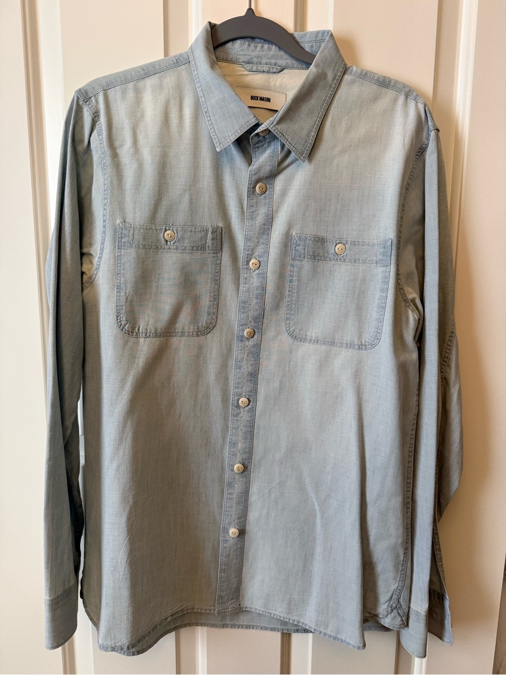 Light Wash Chambray Work Shirt